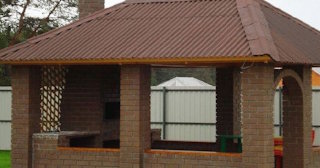 Беседка из кирпича под ключ в Сарове цена от 3277 рублей - Строй-Сро